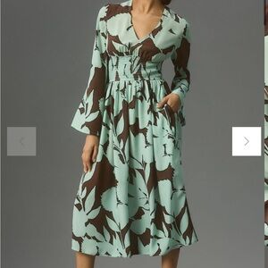 Dhruv Kapoor Long-Sleeve V-Neck Maxi Dress